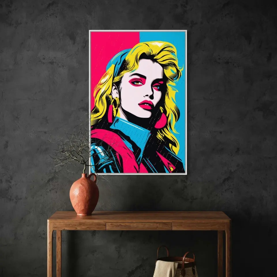 Colorful pop art of Madonna
