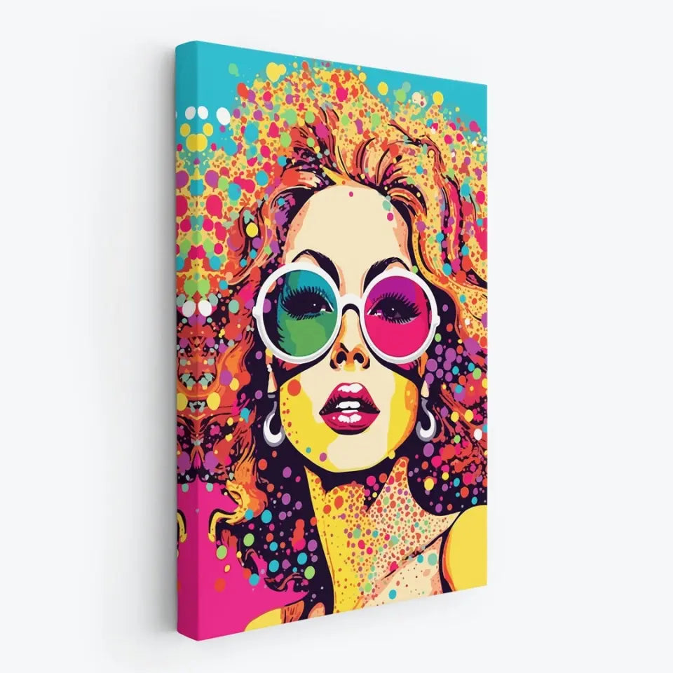 Colorful pop art of Mariah Carey