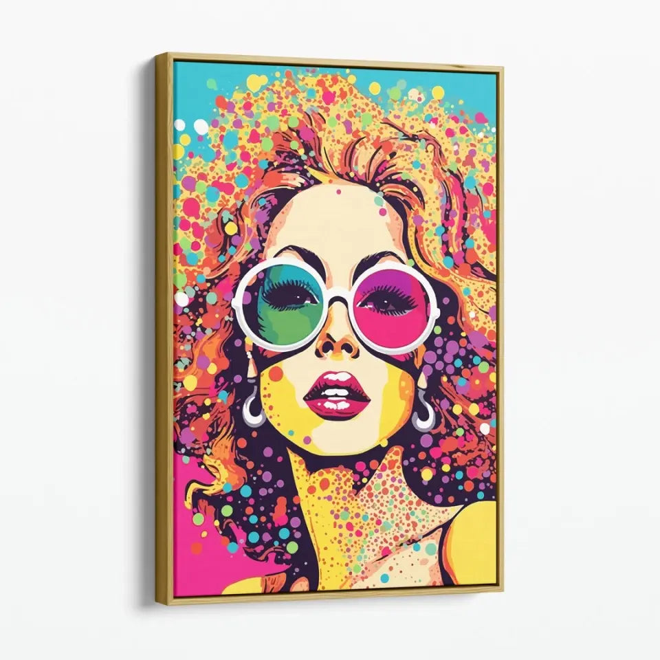 Colorful pop art of Mariah Carey