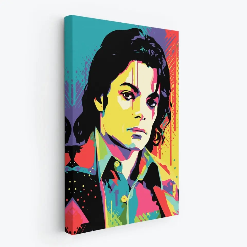 Colorful pop art of Michael Jackson