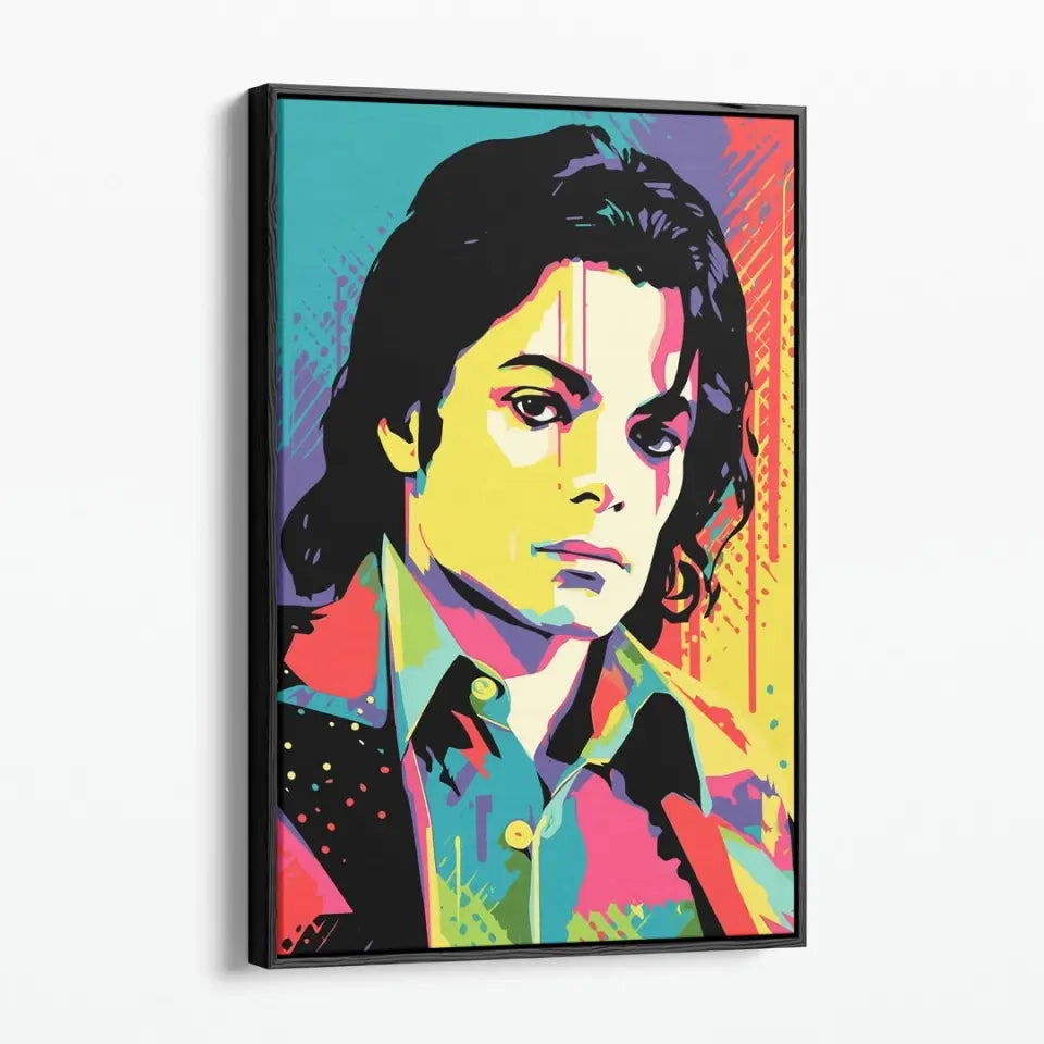 Colorful pop art of Michael Jackson