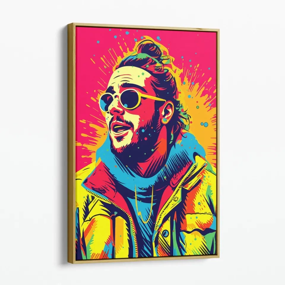 Colorful pop art of Post Malone I