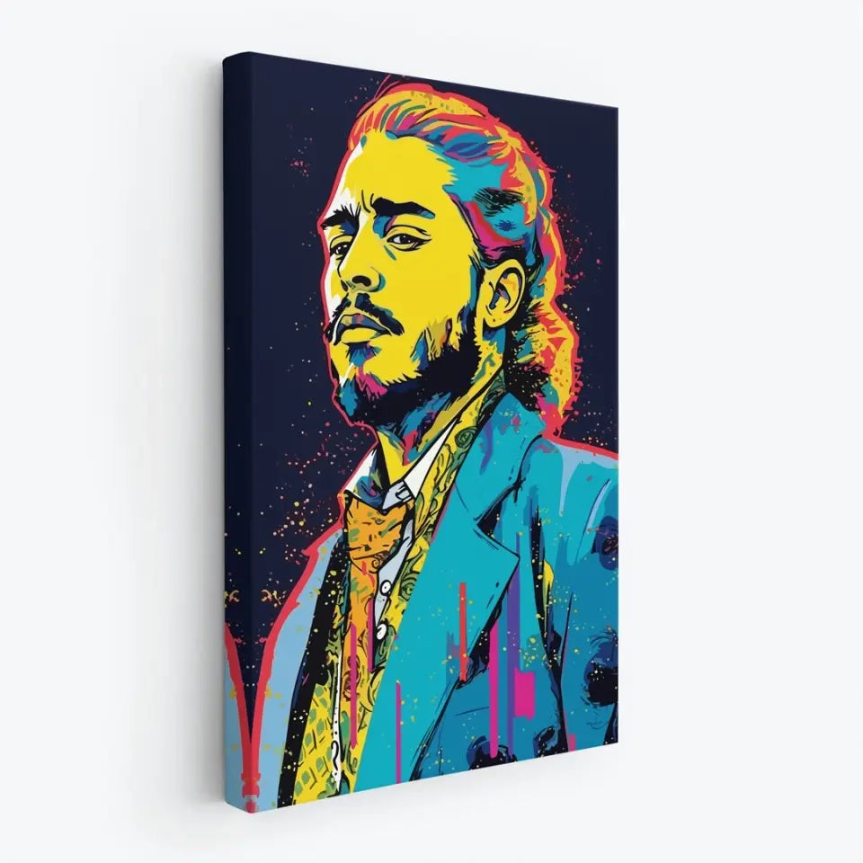 Colorful pop art of Post Malone II