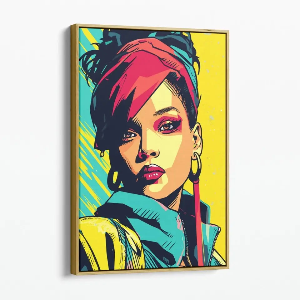 Colorful pop art of Rihanna I