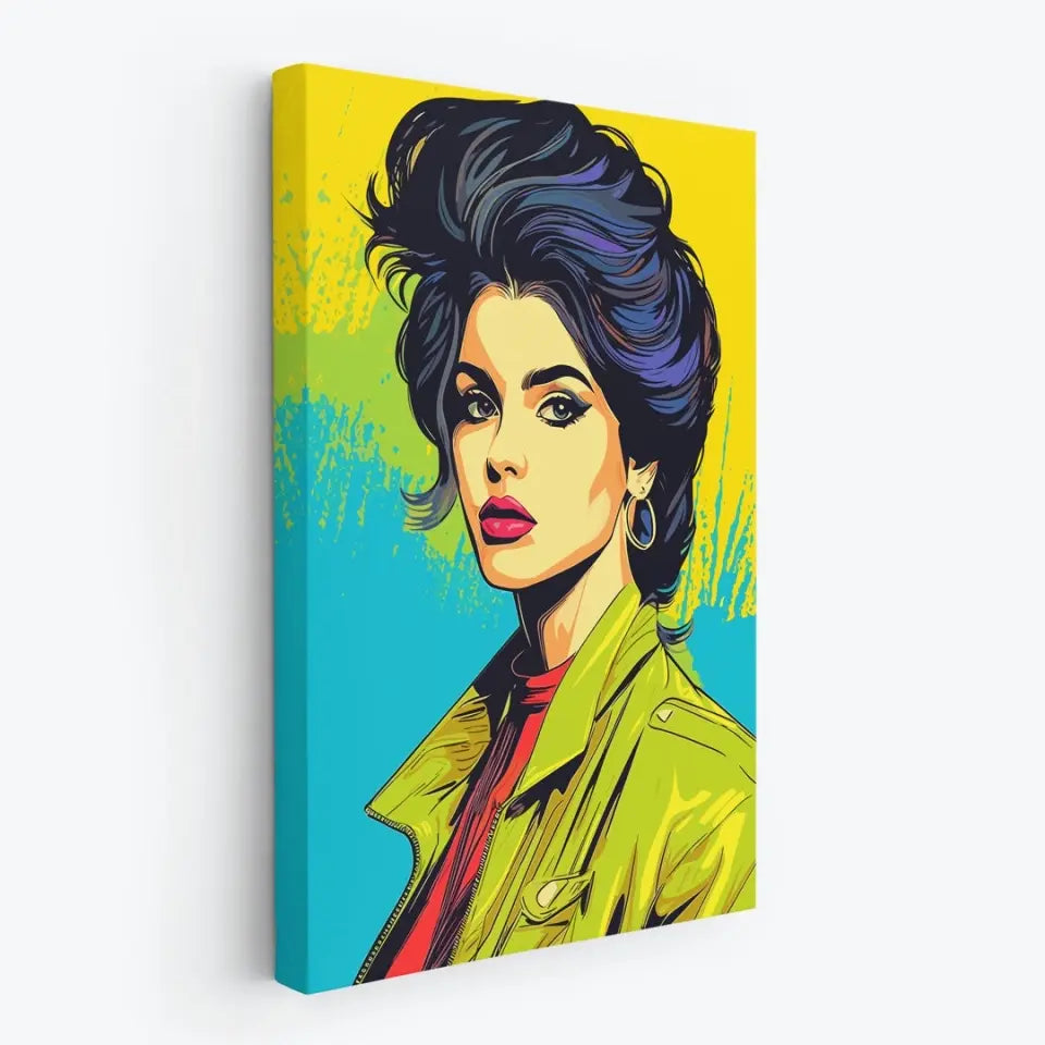 Colorful pop art of Selena Gomez