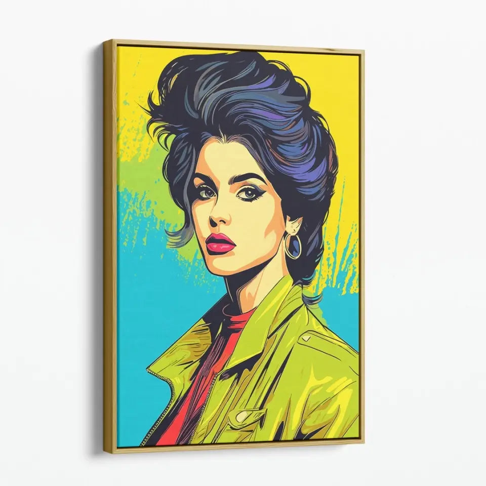 Colorful pop art of Selena Gomez