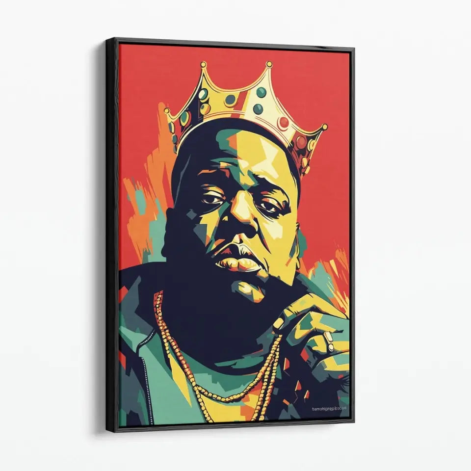 Colorful pop art of The Notorious B.I.G