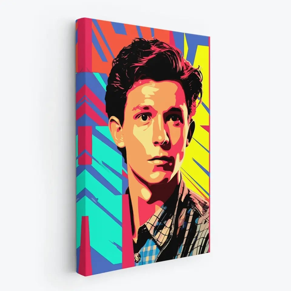 Colorful pop art of Tom Holland I