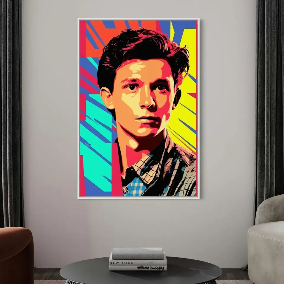 Colorful pop art of Tom Holland I