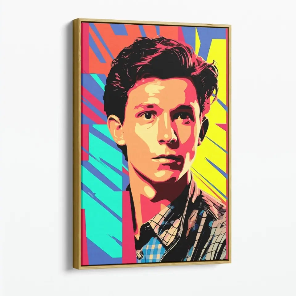 Colorful pop art of Tom Holland I