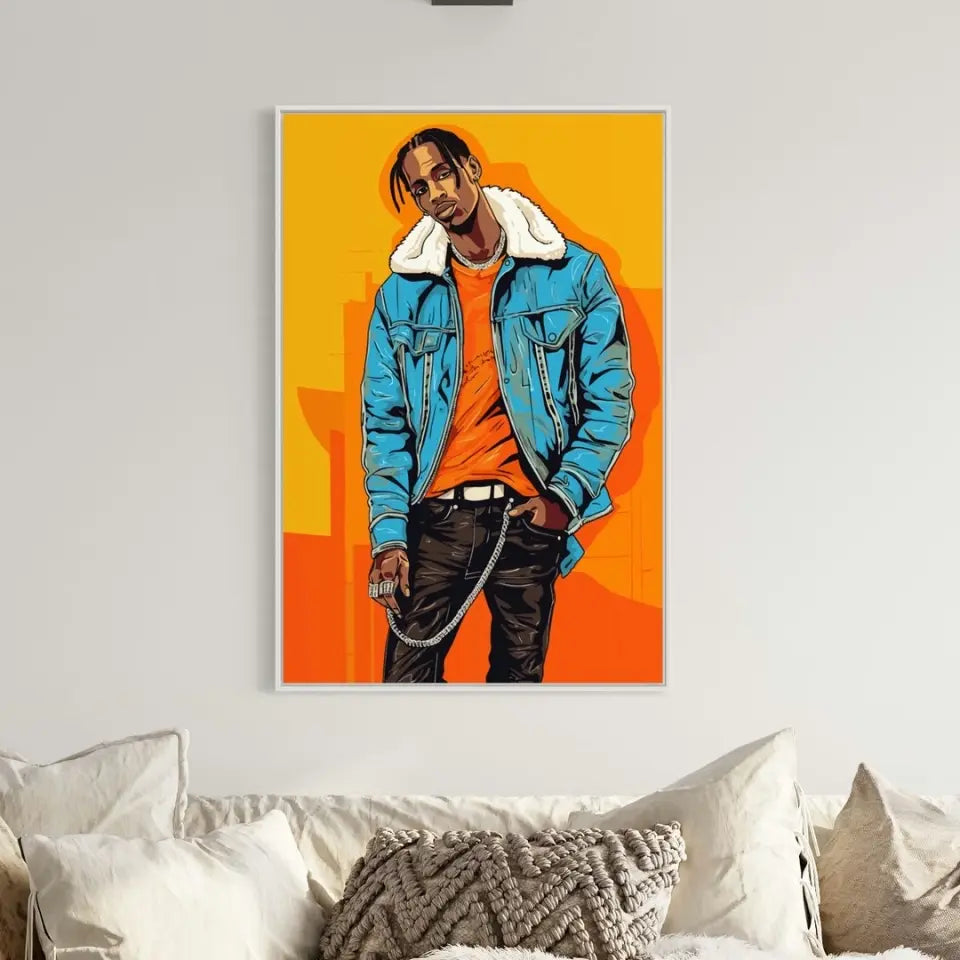 Colorful pop art of Travis Scott II