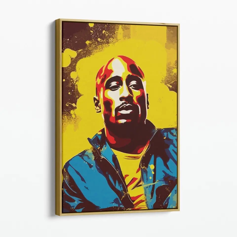 Colorful pop art of Tupac Shakur (2Pac)