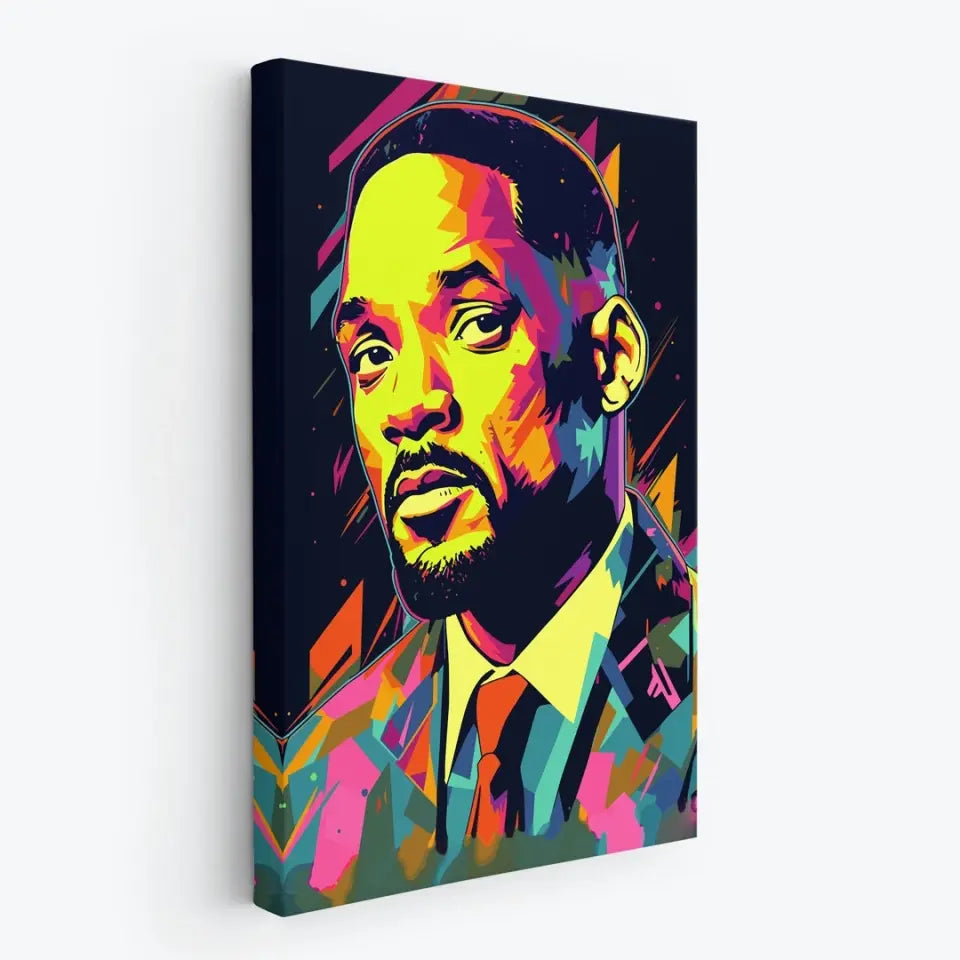 Colorful pop art of Will Smith I