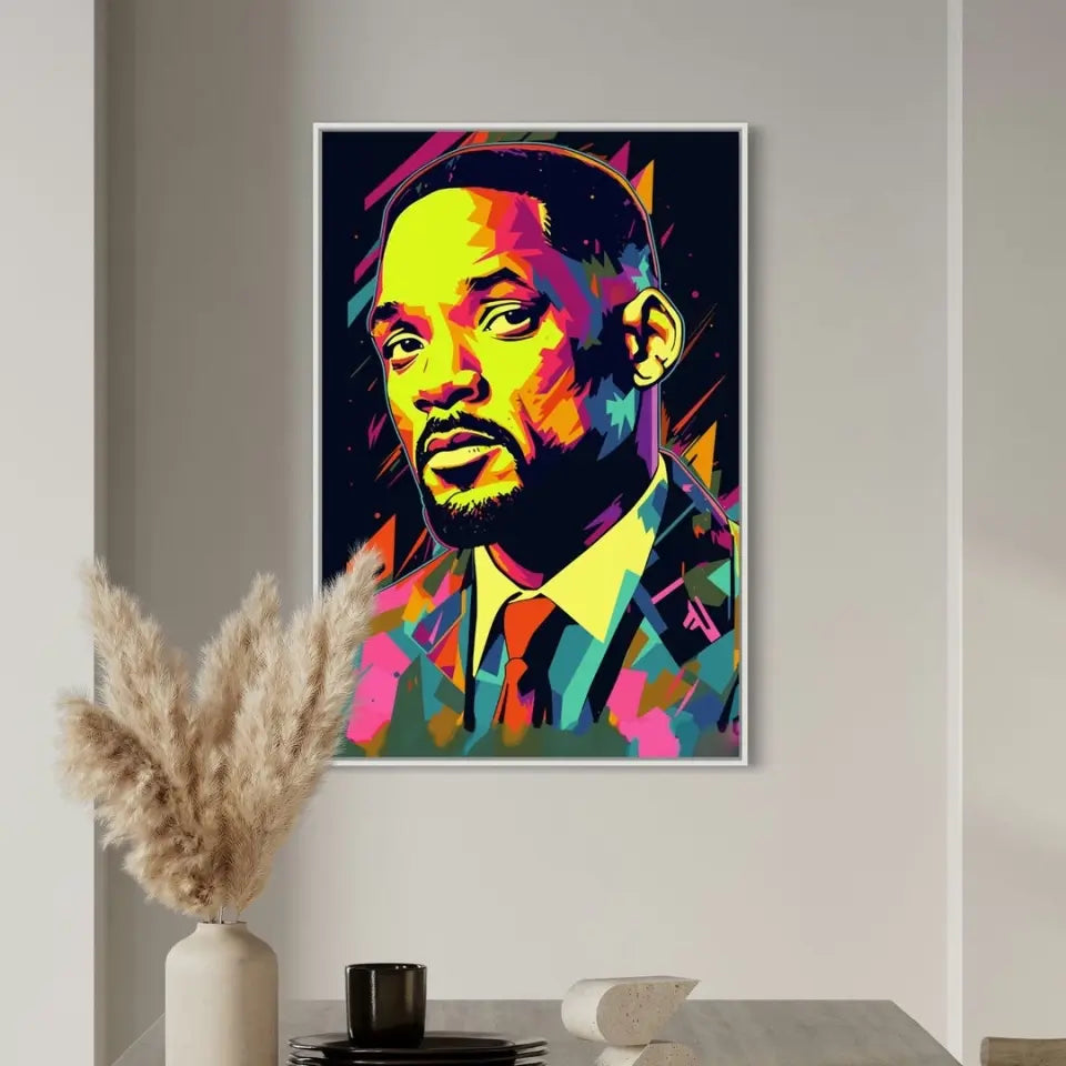 Colorful pop art of Will Smith I