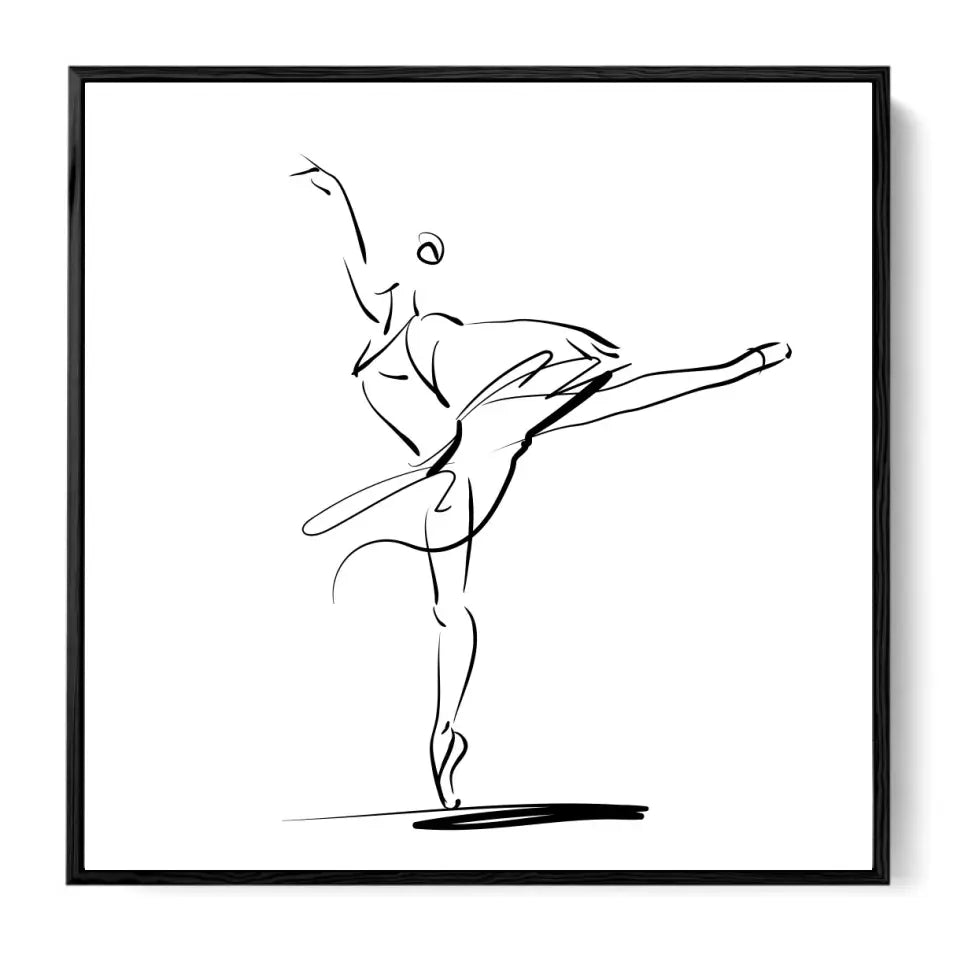 Ballerina in a classical dance pose #B01