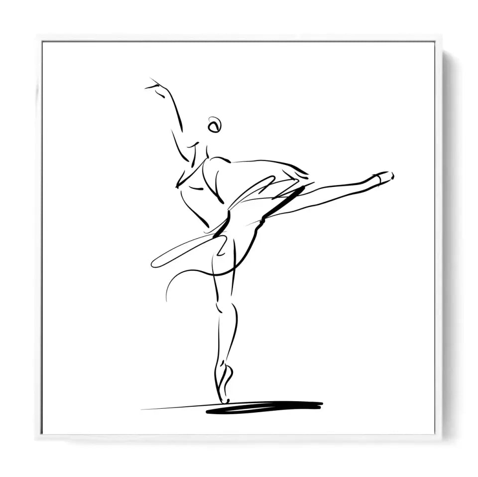 Ballerina in a classical dance pose #B01