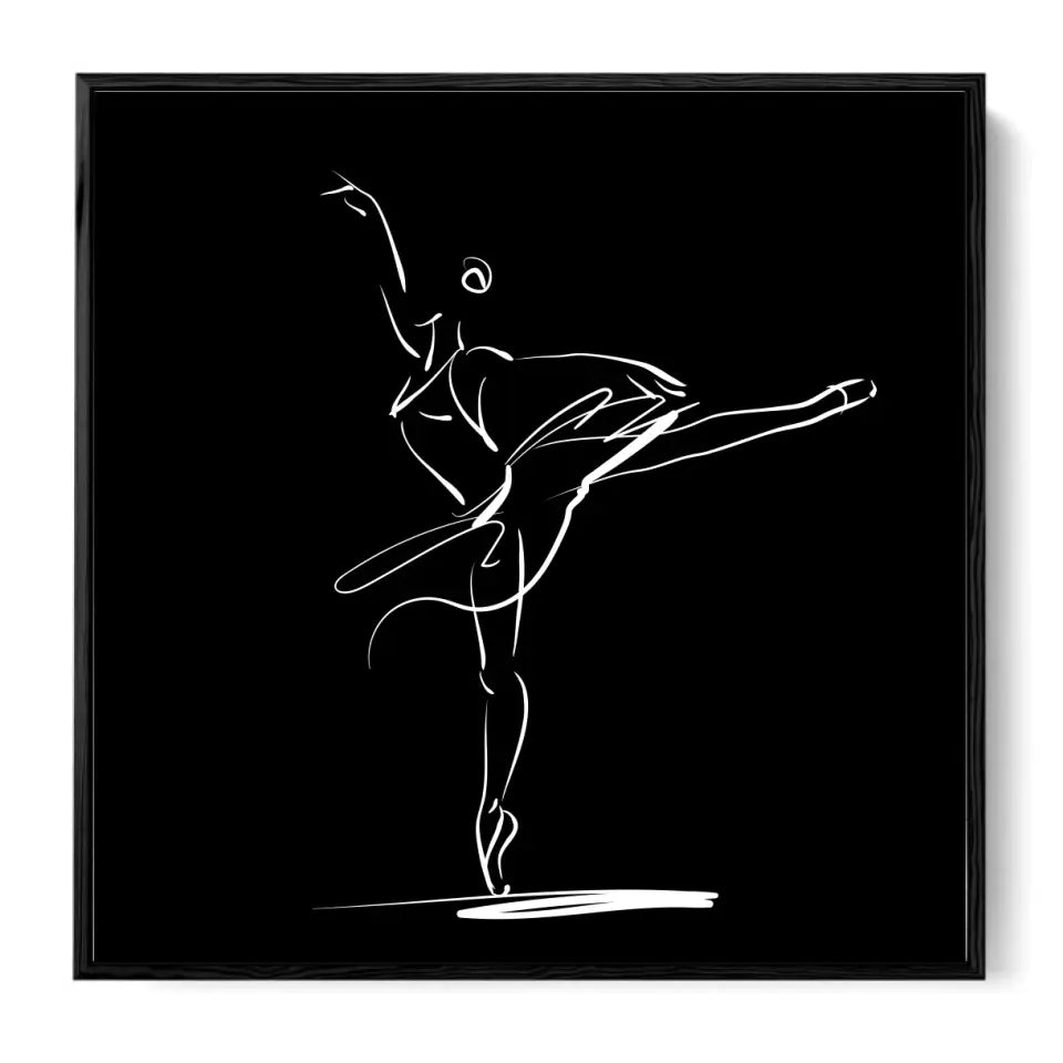 Ballerina in a classical dance pose #B02