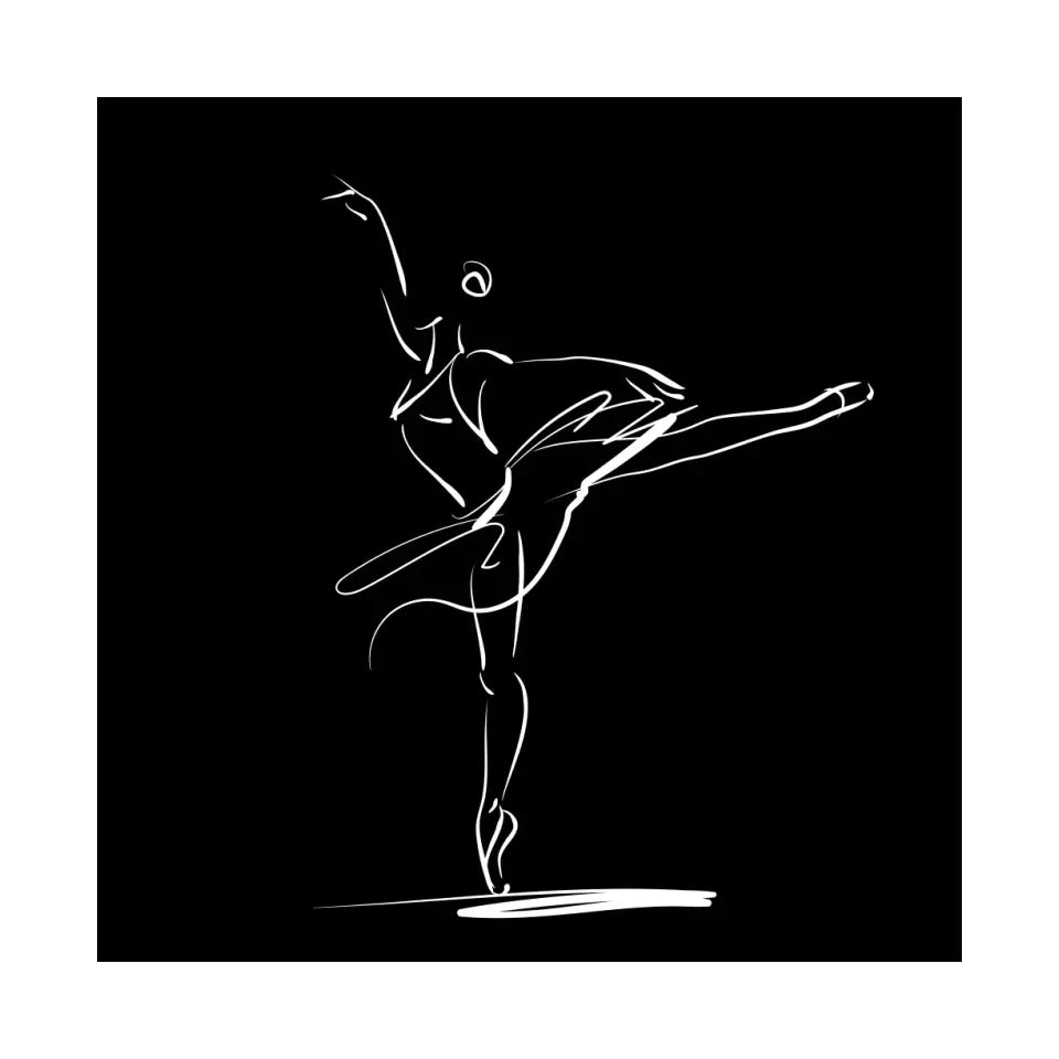 Ballerina in a classical dance pose #B02