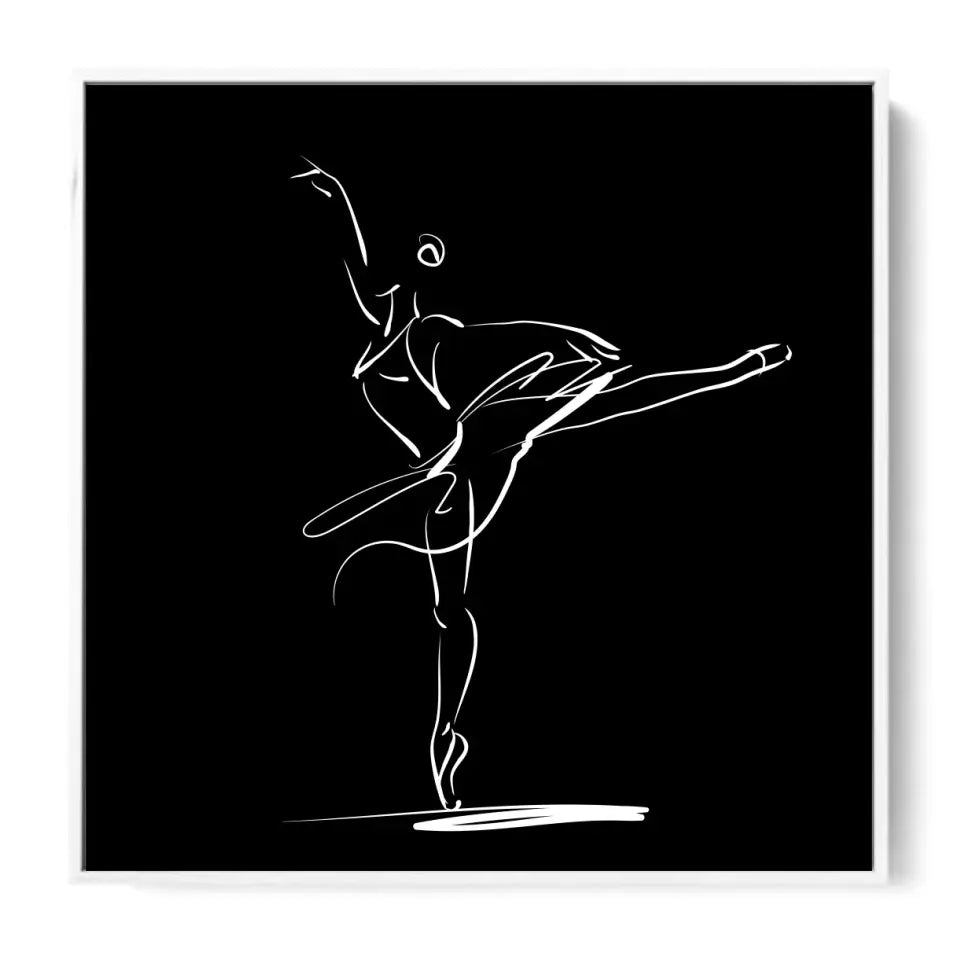 Ballerina in a classical dance pose #B02