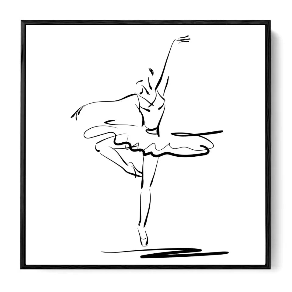 Ballerina in a classical dance pose #B03