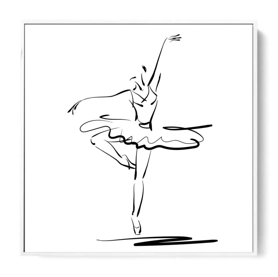 Ballerina in a classical dance pose #B03