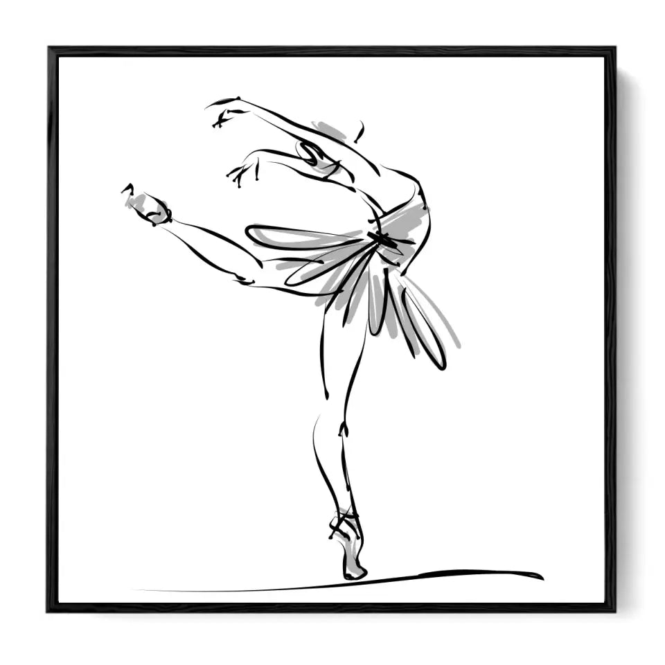 Ballerina in a classical dance pose #B05