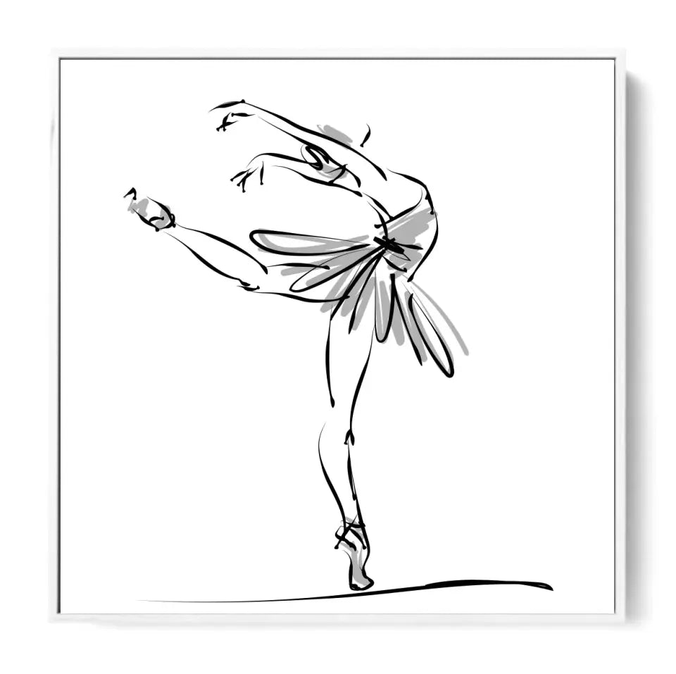 Ballerina in a classical dance pose #B05