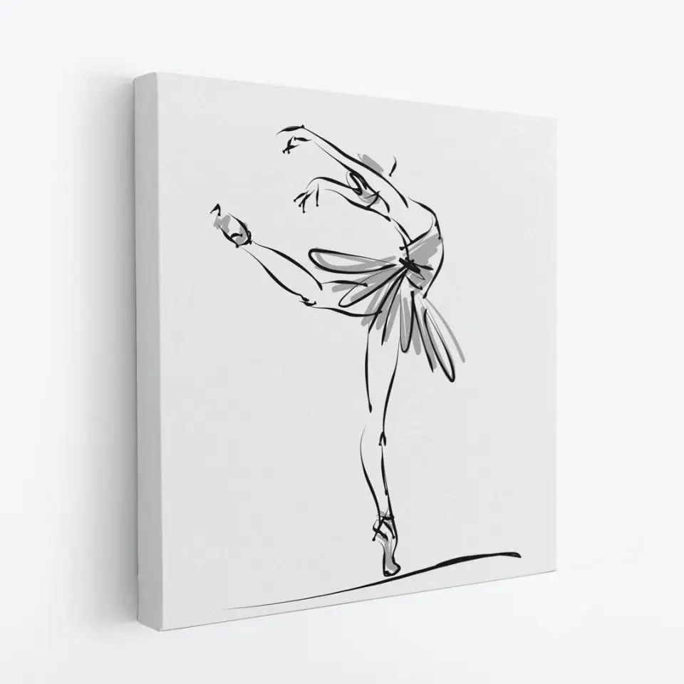 Ballerina in a classical dance pose #B05