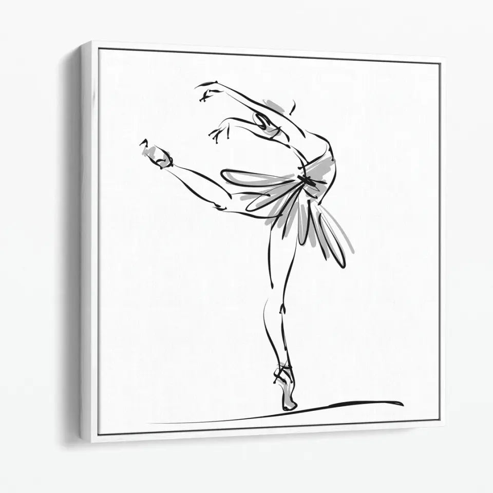 Ballerina in a classical dance pose #B05