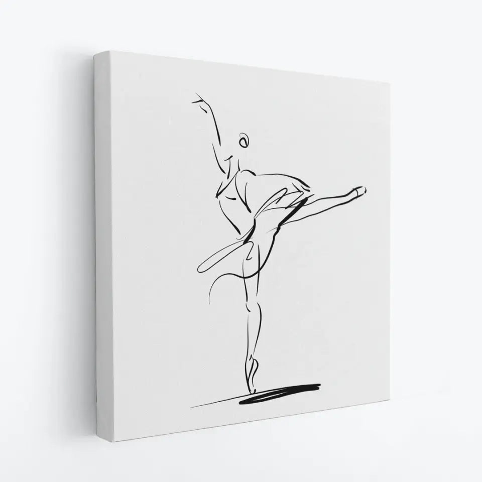 Ballerina in a classical dance pose #B01