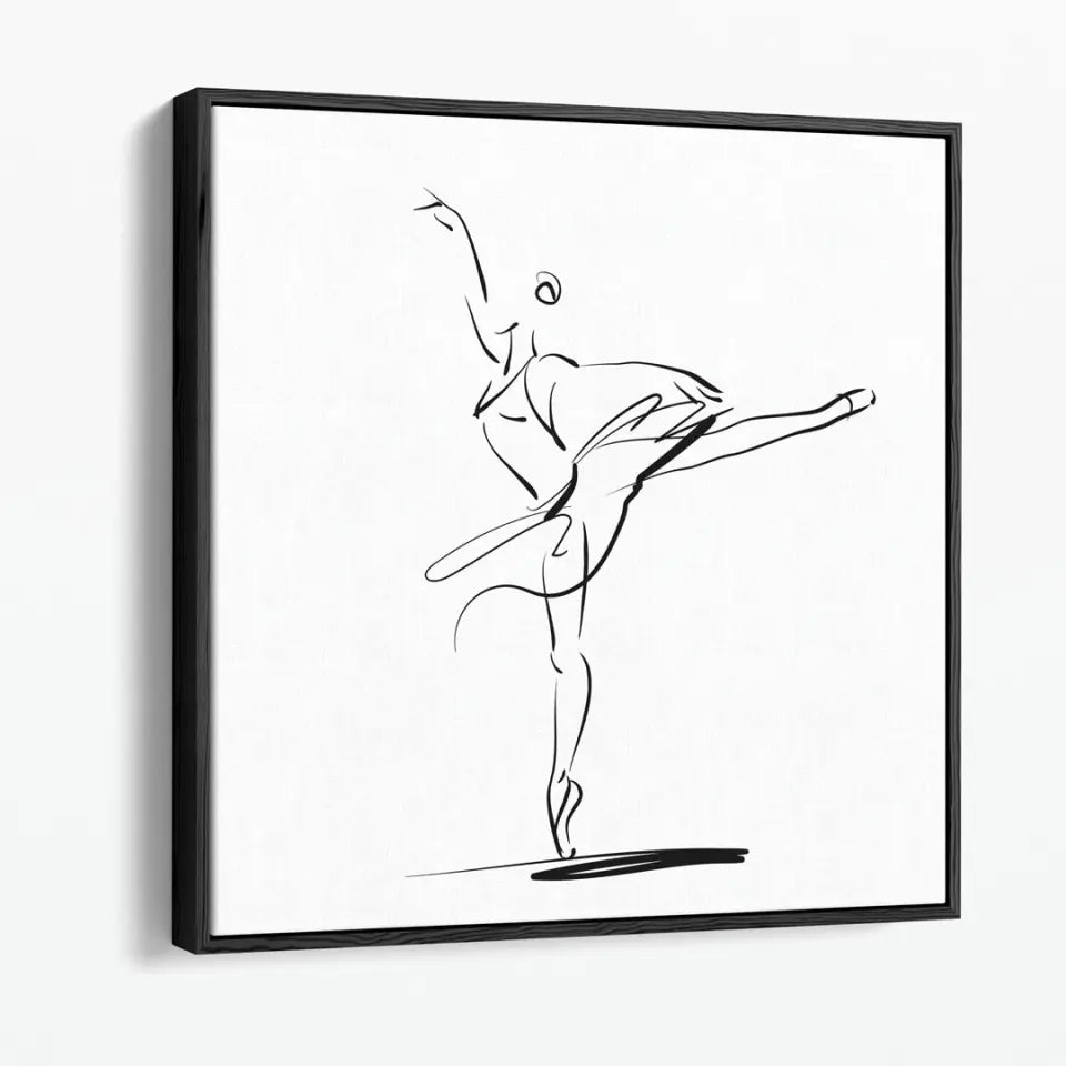 Ballerina in a classical dance pose #B01